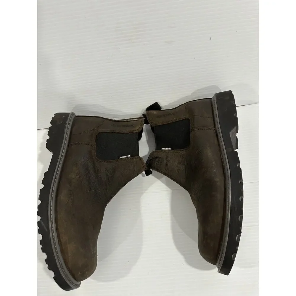 Men Wolverine Floorhand Waterproof Work Boot Brown SZ 10.510EW